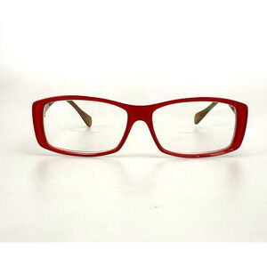 Face A Face Eyeglasses Frame Only Red Rectangular COL. 740 Made in France